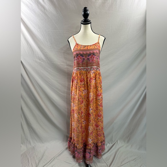 Boho Floral Ruffle Hem Cami Dress* - Picture 8 of 11